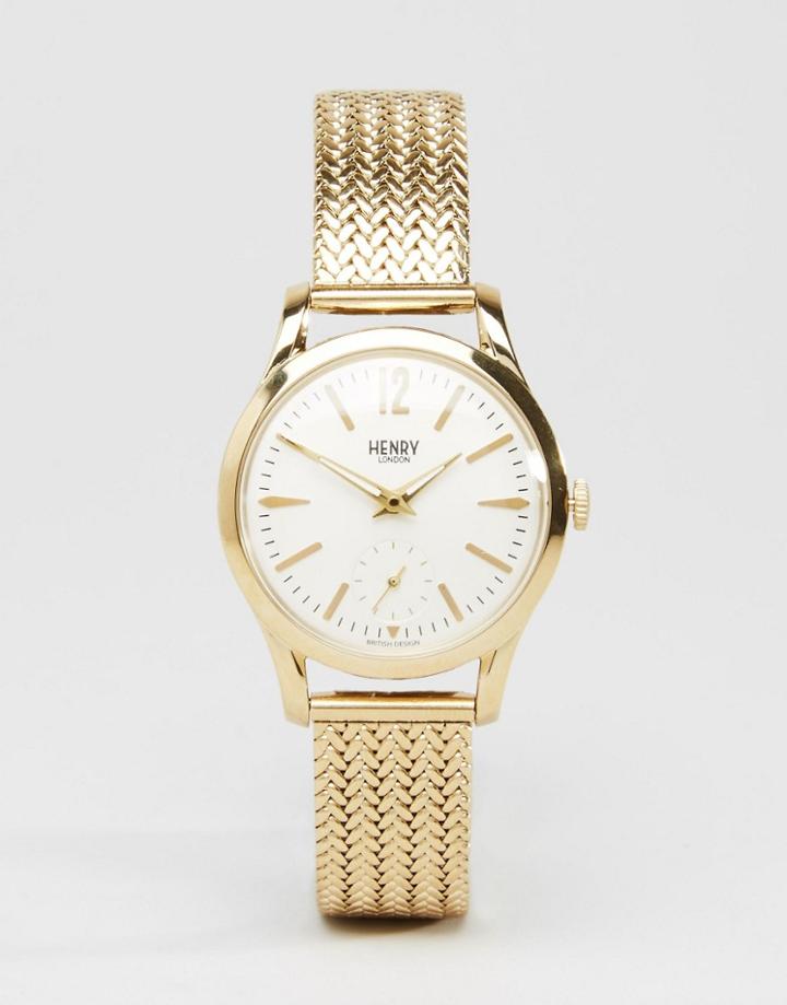 Henry London Gold Westmister Watch Hl30-um-0004 - Gold