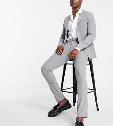 New Look Super Skinny Suit Pants In Gray