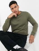 River Island Sweatshirt In Khaki-green