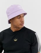 Adidas Originals Bucket Hat In Purple - Purple