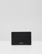 Dkny Card Holder In Black - Black