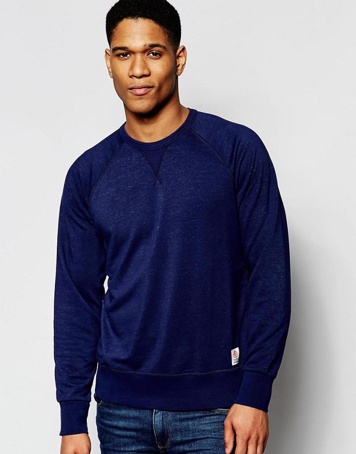 Franklin And Marshall Crew Neck Sweatshirt - Original Blue