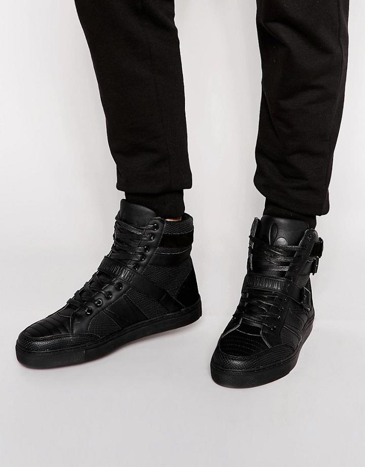 Criminal Damage Tower Hi-top Sneakers - Black