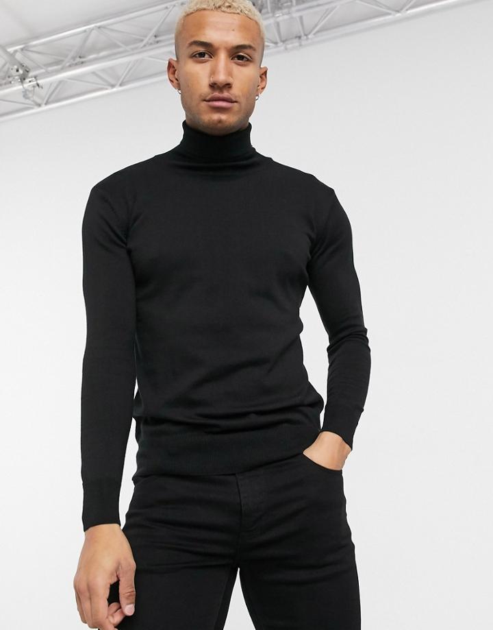 Bolongaro Trevor Turtleneck Sweater In Black