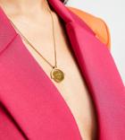 Hoops + Chains Ldn Double Sided Spinner Necklace With 'going Out' Slogan In 18kt Waterproof Gold Plate