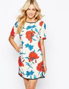 Oasis Floral Printed Shift Dress - Multi