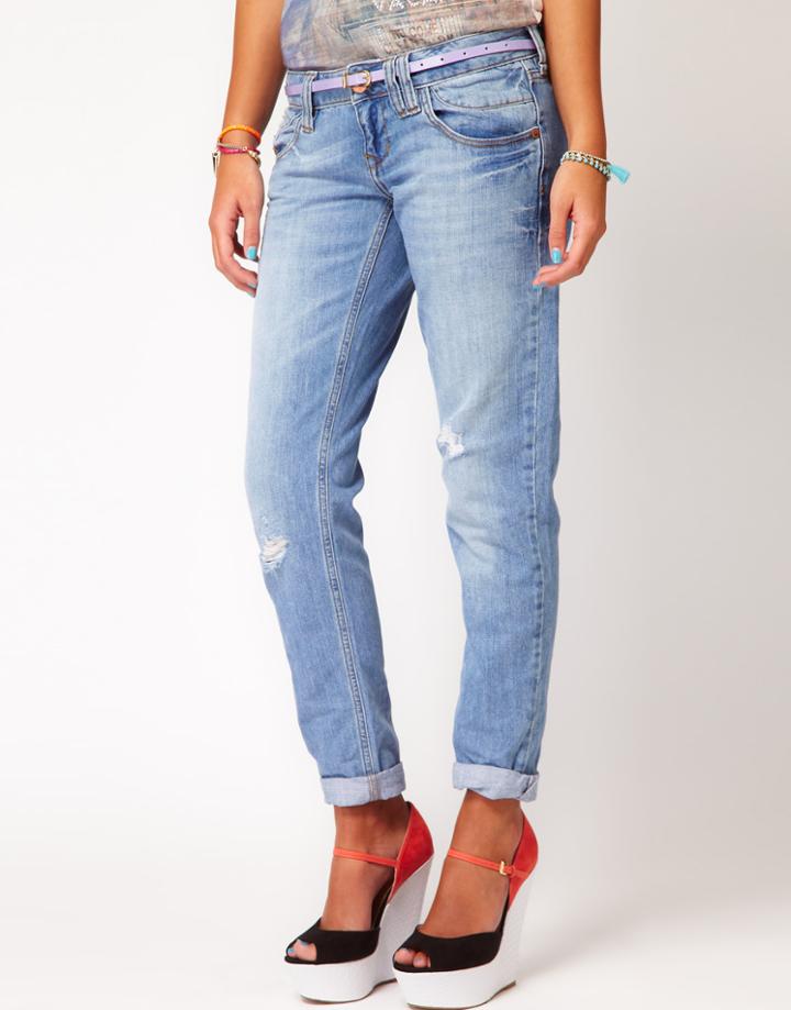 River Island Light Boyfriend Jean