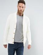 Abercrombie & Fitch Knit Cardigan Washed Stitch In Cream - Cream