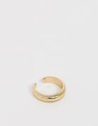 Asos Design Toe Ring In Minimal Design In Gold Tone - Gold
