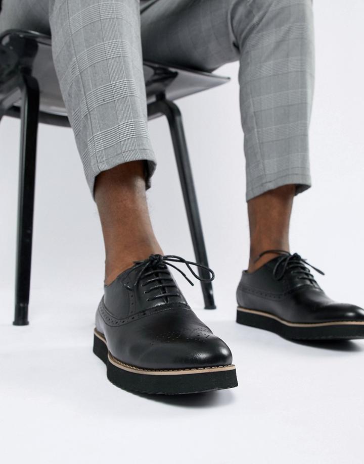 Truffle Collection Patent Brogues-red