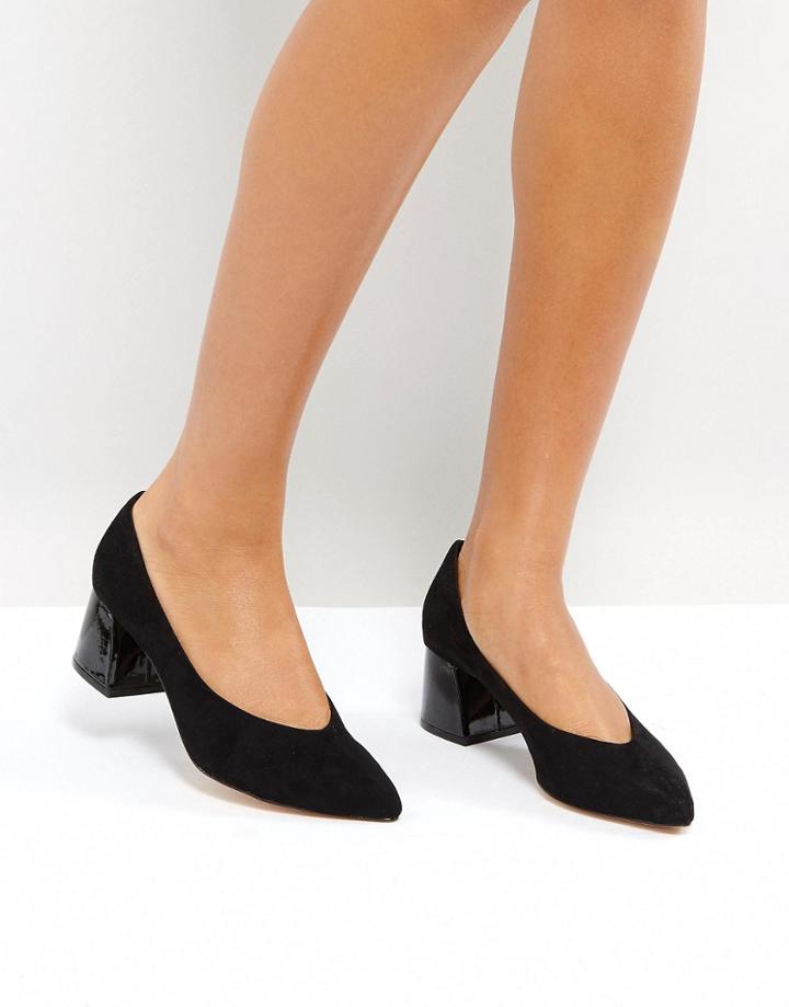 Stradivarius Block Heel - Black