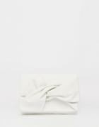 Asos Clutch Bag With Soft Bow - White