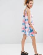 Asos Tie Dye Swing Sundress - Multi