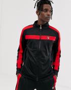 Fila Renzo Track Jacket With Taping In Black