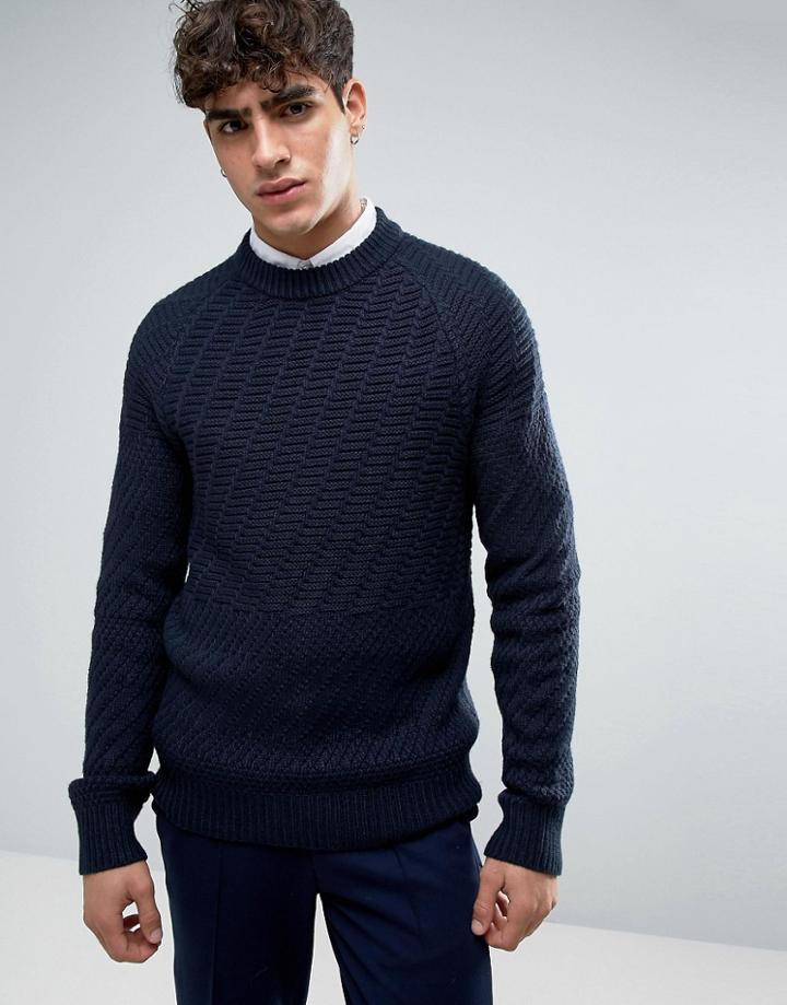 Kiomi Cable Knit Sweater - Blue