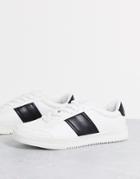 New Look Sneakers With Side Stripe In White