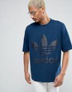 Adidas Originals Ac Boxy T-shirt In Blue Bk7173 - Blue
