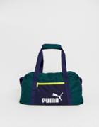 Puma Phase Color Block Carryall In Green - Green