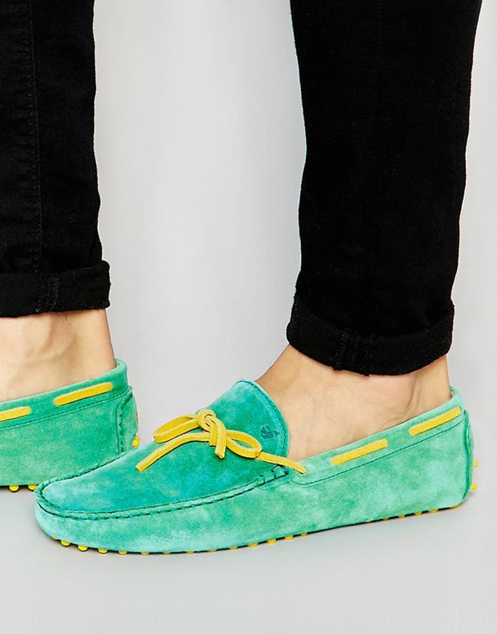 Bobbies L'artiste Suede Driving Shoe - Green
