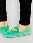 Bobbies L'artiste Suede Driving Shoe - Green