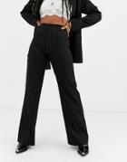 Emory Park High Waist Straight Leg Pants In Pinstripe Two-piece