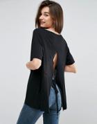 Cheap Monday Open Tie Back Top - Black