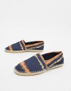 Asos Design Espadrilles With Wash Tye Dye Print-black