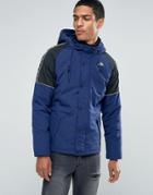Kappa Parka With Contrast Taping - Blue