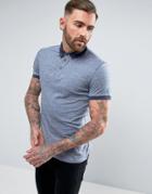 Boss Orange By Hugo Boss Performer Marl Polo Shirt Blue - Blue