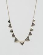 Oasis Diamond Dust Triangle Necklace - Gold