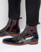 Jeffery West Scarface Leather Zip Boot - Gray
