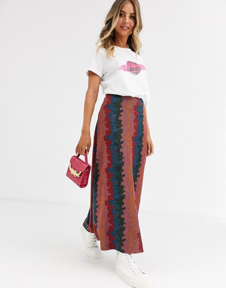 Fabienne Chapot Phene Jacquard Maxi Skirt-multi
