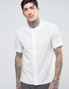 Ymc Double Stripe Baseball Shirt - Cream