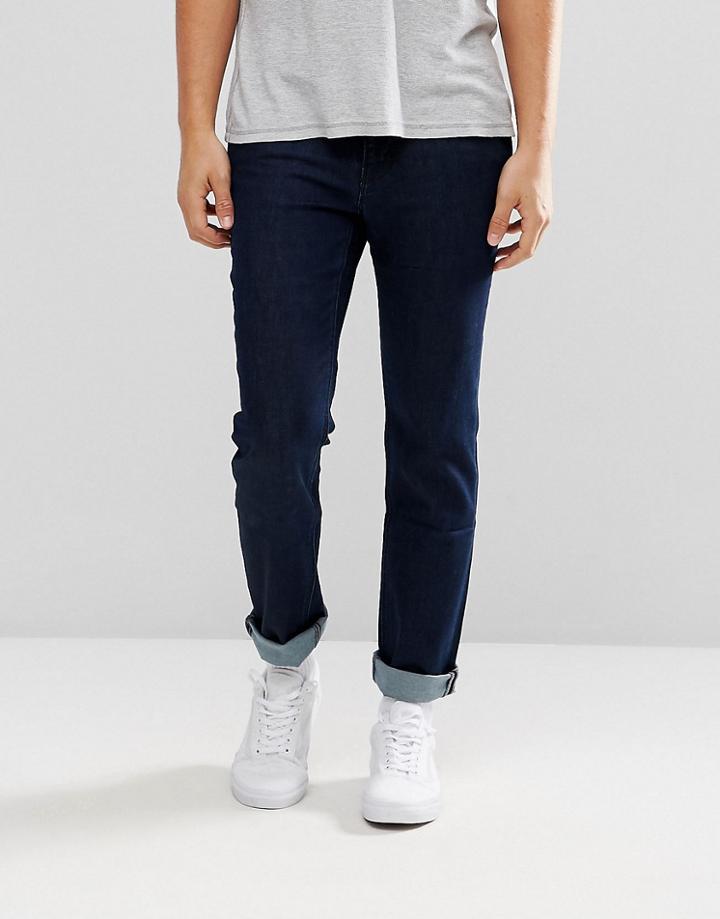 Boss Orange By Hugo Boss Orange 63 Slim Fit Jeans In Dark Rinse - Blue