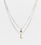 Image Gang Exclusive Multirow Layering Necklace Set In Gold Plate With Celestial Pendants
