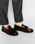 Fred Perry X George Cox Leather Tassel Loafers - Red
