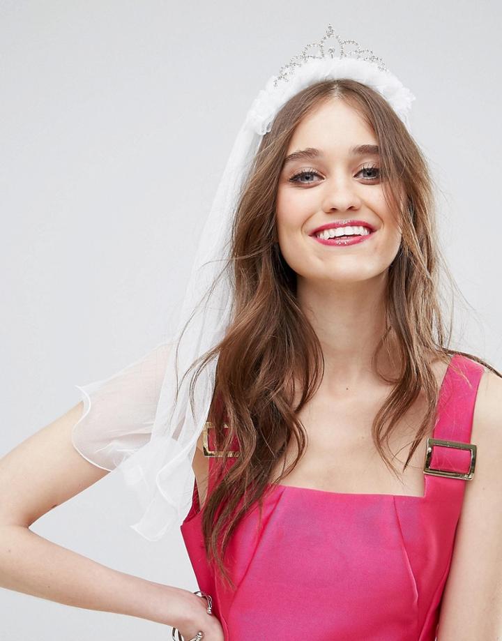 Asos Hen Bride Veil - White