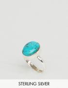 Regal Rose Sterling Silver Lotti Turquoise Ring - Silver