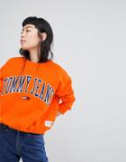 Tommy Jeans Collegiate Sweatshirt - Orange