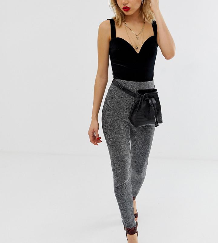 Prettylittlething Textured Multi Way Cross Body And Fanny Pack With Chain Detail In Black - Black