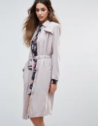 Unique 21 Trench Coat - Gray