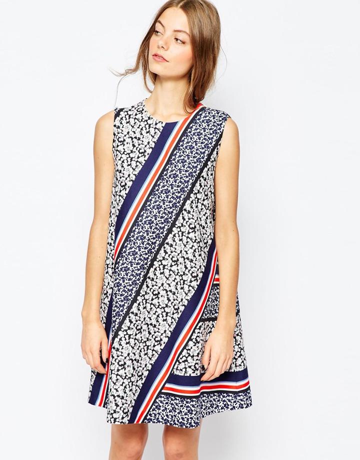 Sportmax Code Multi Print A-line Dress - 001 Red