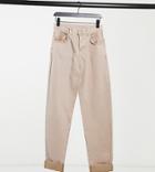 Reclaimed Vintage Inspired The '83 Unisex Relaxed Fit Jeans In Tan-brown