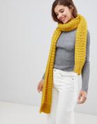 7x Knitted Scarf - Yellow
