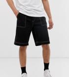 Noak Denim Shorts With Cargo Pockets In Black