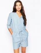 Just Female Chaze Light Blue Romper - Blue