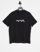 Asos Daysocial T-shirt In Black With Logo