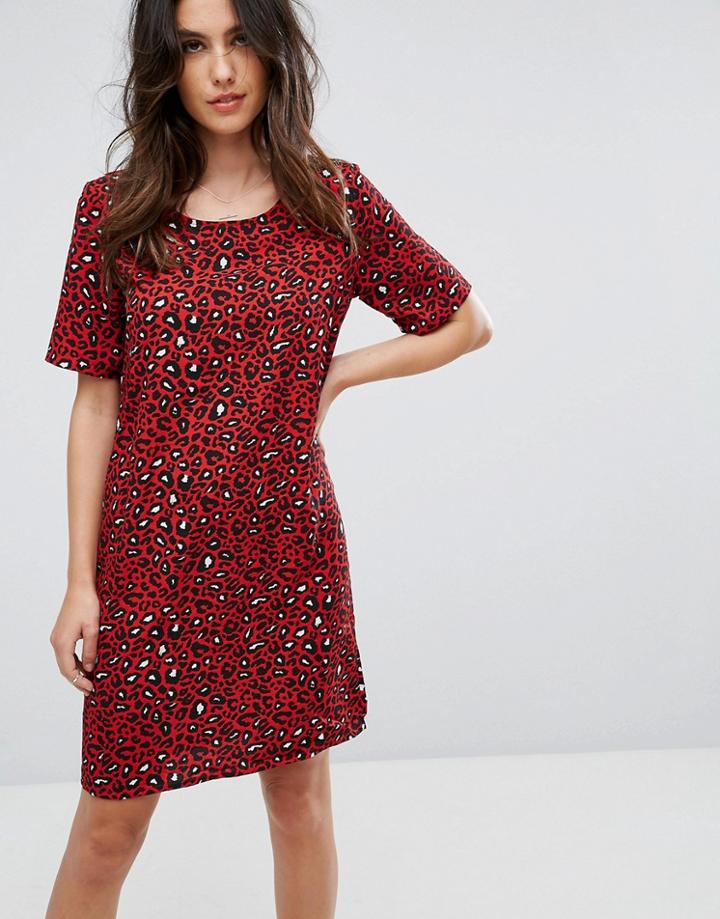 Vila Leopard Print Dress - Multi
