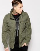 Diesel Jacket J-chika Military Field 4 Pocket - Khaki