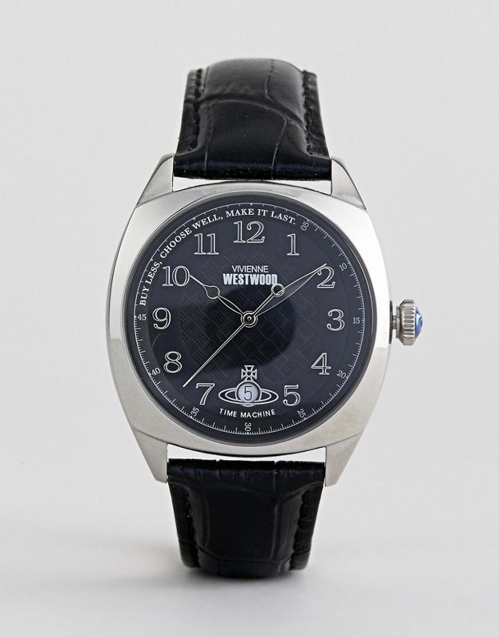 Vivenne Westwood Hampstead Watch In Black - Black